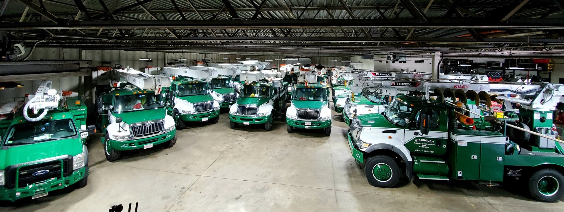 McDonough Electric full fleet — Bedford garage