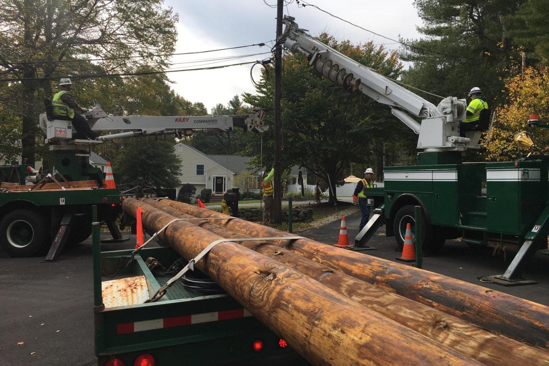 Pole Delivery and Setting